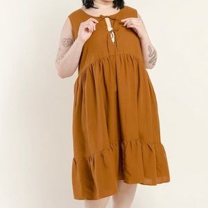 Tradlands Birdie Sleeveless Dress - Birch